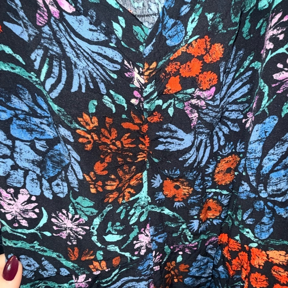 Know Rose Floral Print Jumpsuit (Size L) - Picture 4 of 7